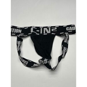 C-IN2 Caution Jockstrap Mens Underwear Athletic Supporter Black